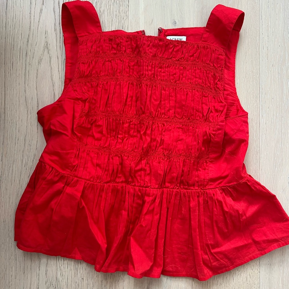 J. Crew Bright Red Tank Top